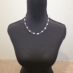 Anne Klein White Pearl Necklace 16 Inch